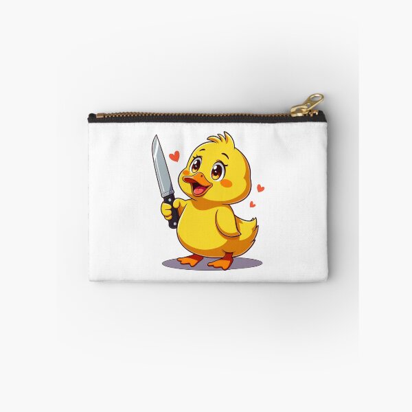 Item preview, Pato de anime divertido y lindo con cuchillo designed and sold by ThreeftlyPicks.