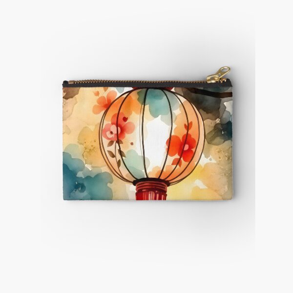 Item preview, Chinese lantern watercolor art designed and sold by patterncrow.