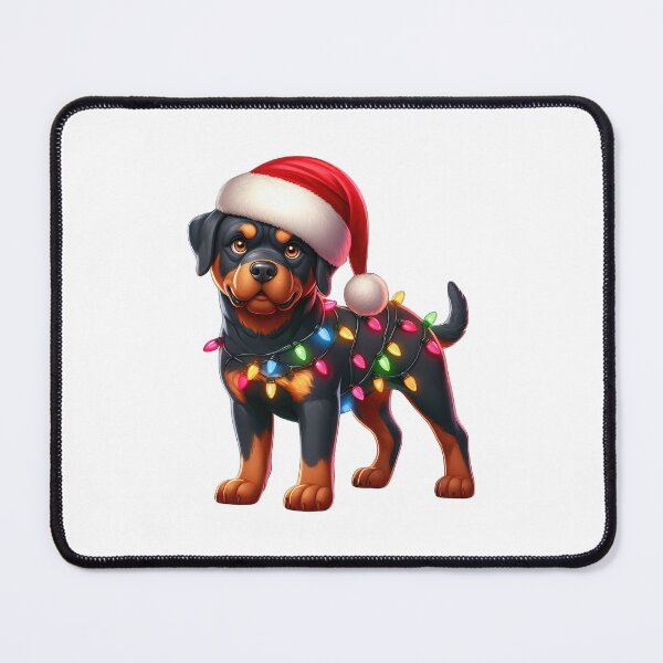 Item preview, Rottweiler Dog Christmas designed and sold by doodIllustrate.