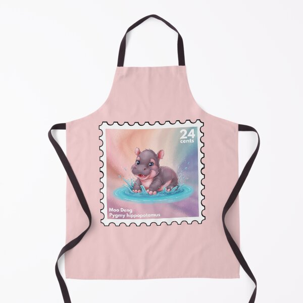 Item preview, Moo Deng (Pygmy hippopotamus) Stamp designed and sold by RabbitK.