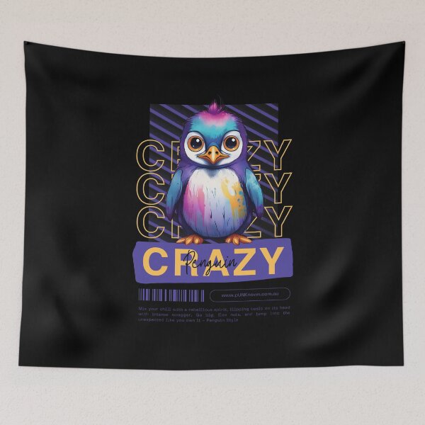 Item preview, Crazy Penguin designed and sold by pUNKnown.