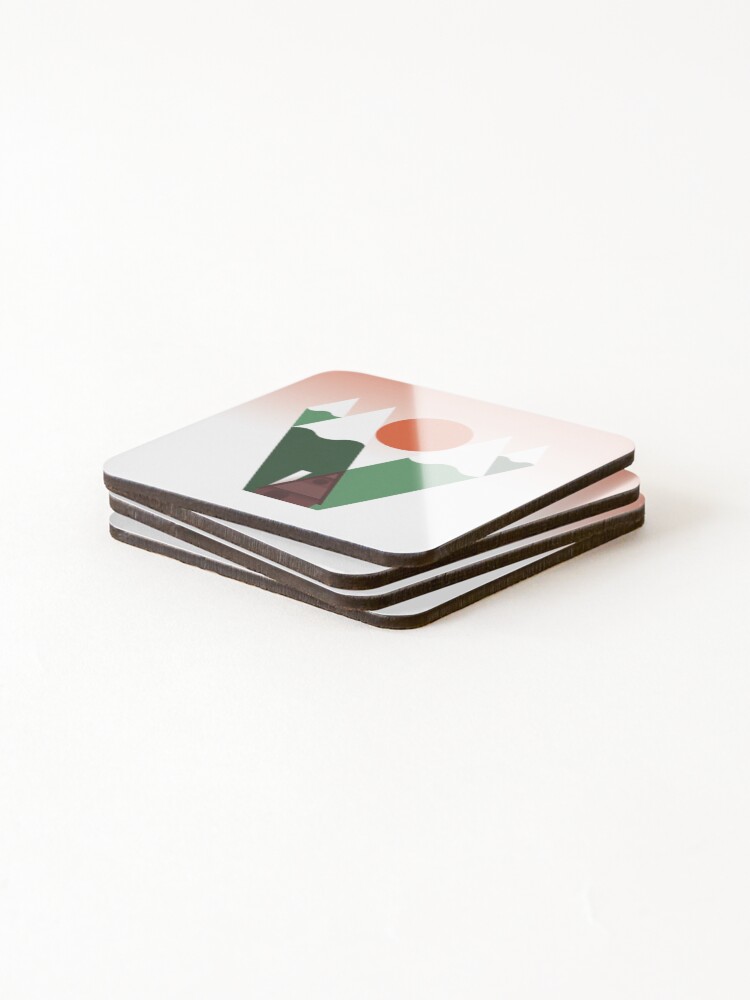 Thumbnail 4 of 5, Coasters (Set of 4), Christmas / Valley designed and sold by RiesenDesign.
