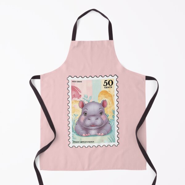 Item preview, Moo Deng (Pygmy hippopotamus) Stamp designed and sold by RabbitK.
