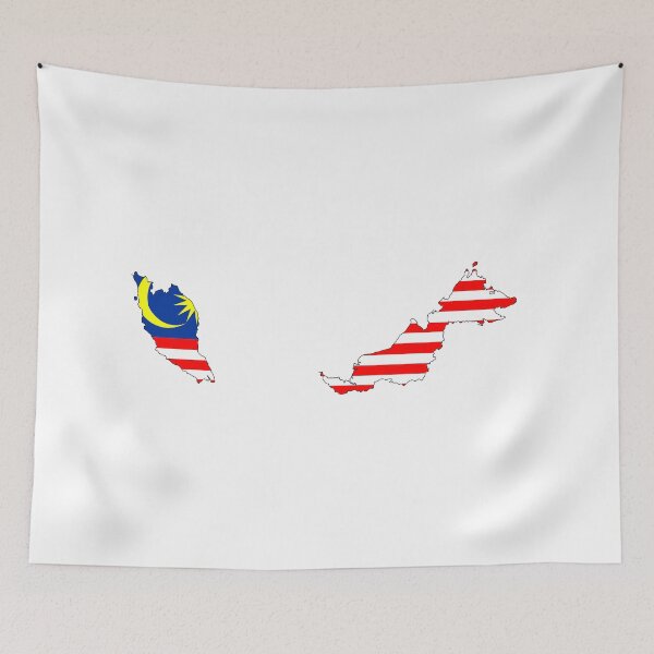 Item preview, Malaysia flag map designed and sold by tony4urban.
