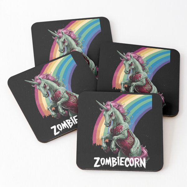 Item preview, Zombiecorn Rainbow Undead Unicorn designed and sold by Quirky Shirts.