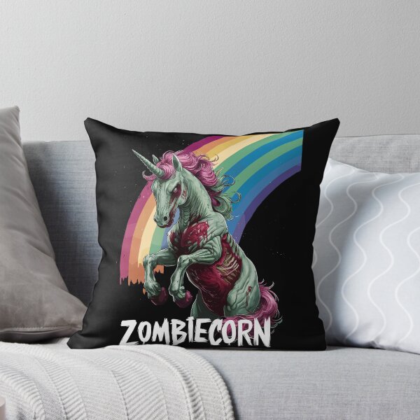 Item preview, Zombiecorn Rainbow Undead Unicorn designed and sold by Quirky Shirts.