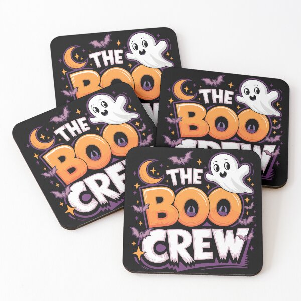 Item preview, Join The Boo Crew Playful Halloween Ghosts Candy and Pumpkins designed and sold by BongsEmporium.