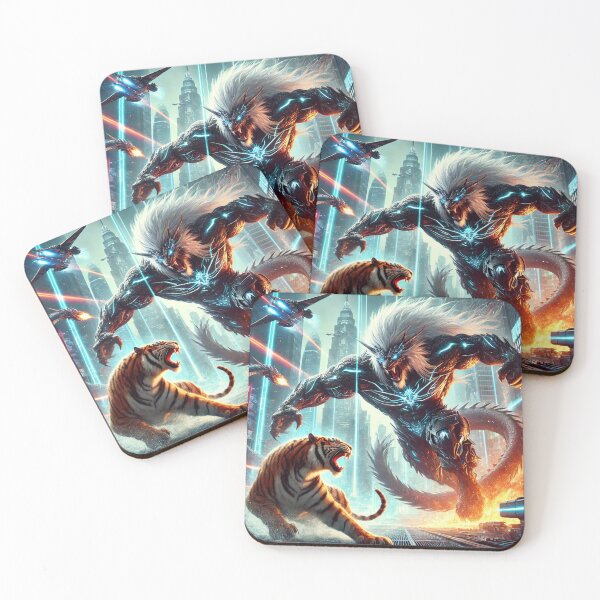 Item preview, Futuristic Showdown: Cyber Dragon vs. Mega Tiger designed and sold by aunins7.