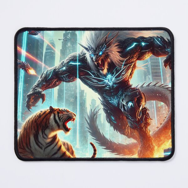 Item preview, Futuristic Showdown: Cyber Dragon vs. Mega Tiger designed and sold by aunins7.