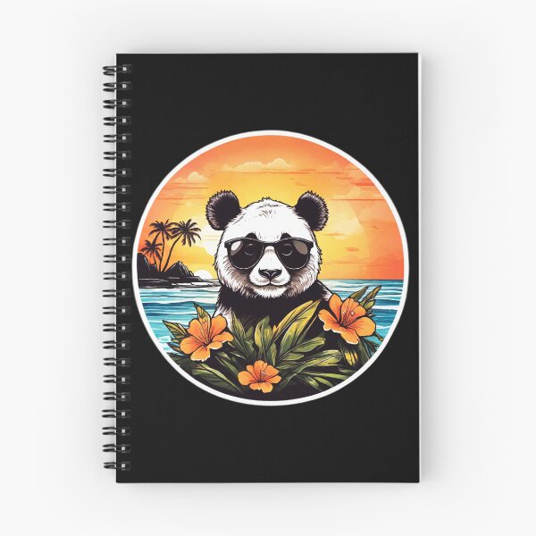Item preview, Panda Bear with Sunglasses on a beach in Hawaii designed and sold by NautiChic.