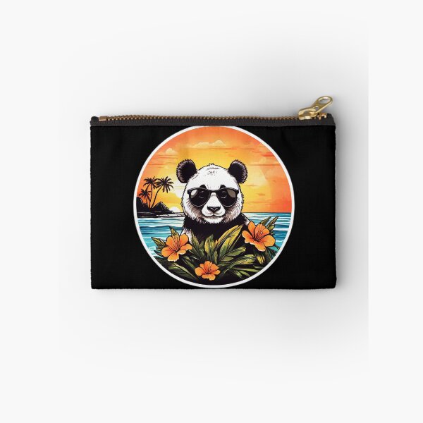 Item preview, Panda Bear with Sunglasses on a beach in Hawaii designed and sold by NautiChic.