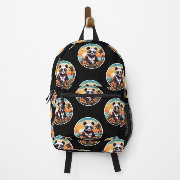 Item preview, Giant Panda Bear with Sunglasses on a beach in Hawaii designed and sold by NautiChic.