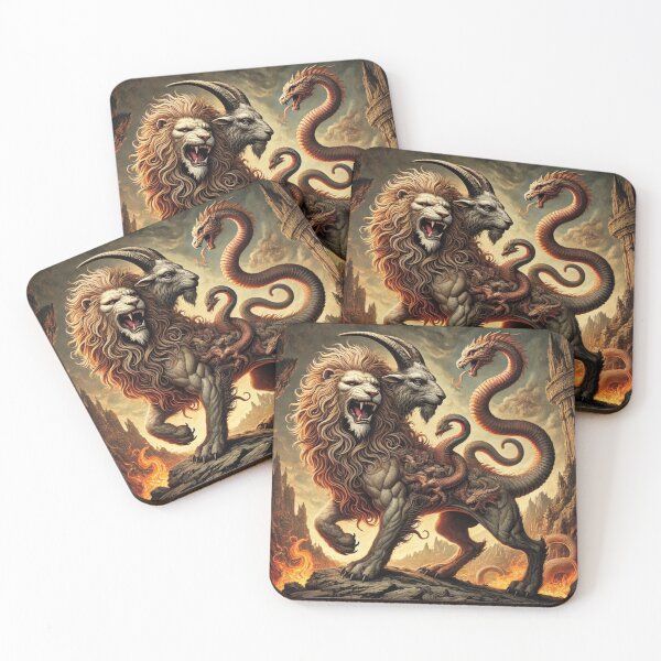 Item preview, Mythical Chimera: A Three-Headed Beast from Ancient Greece designed and sold by aunins7.