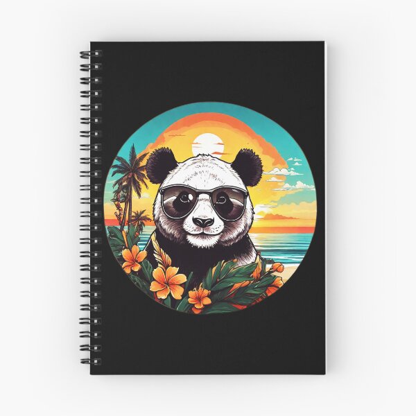Item preview, Giant Panda Bear at Sunset on a beach in Hawaii designed and sold by NautiChic.