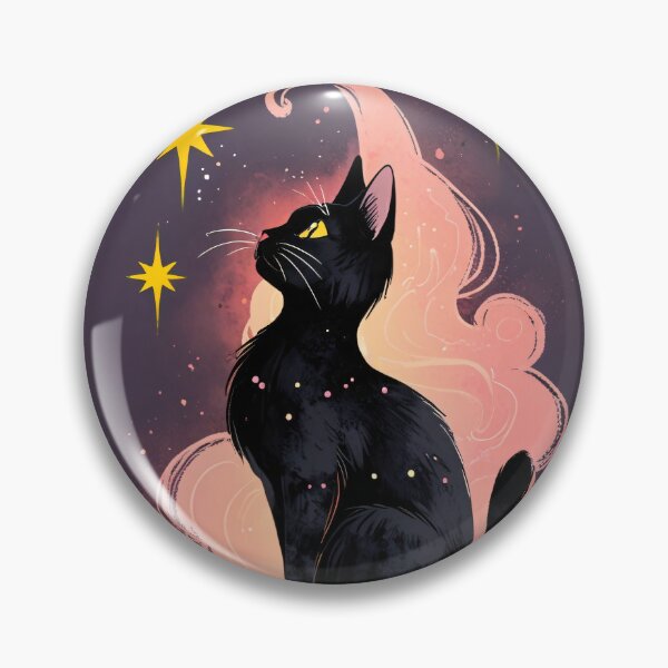 Item preview, Black cat  in fantasy night designed and sold by KiraChie.