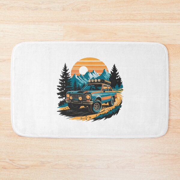 Item preview, Vintage Offroad Adventure Rugged 1970s Car in Nature off grid designed and sold by w1ckerman.