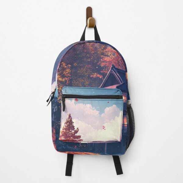 Item preview, Japanese House In Mountains designed and sold by NicolasGlowArt.