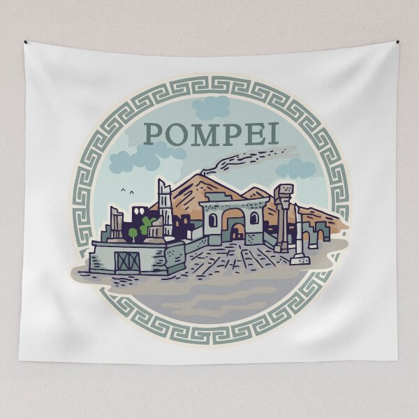 Item preview, Ancient cities illustrations - Pompei designed and sold by QatlasMap Shop.