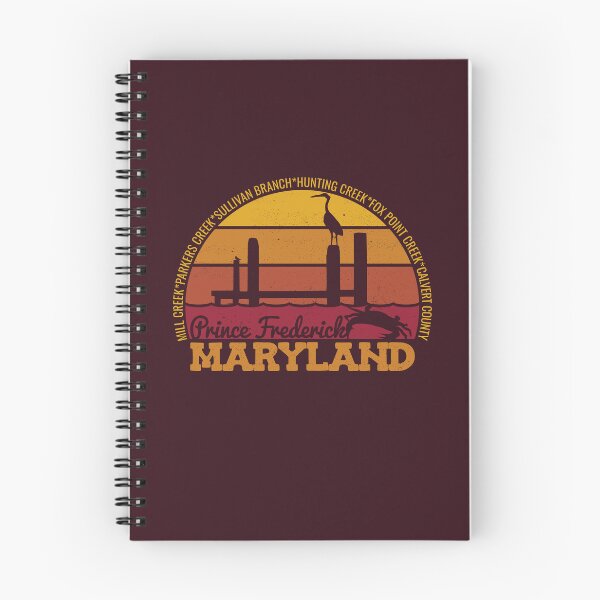 Item preview, Prince Frederick Maryland Sunset Retro Local Pride Logo designed and sold by CRHPOD20.
