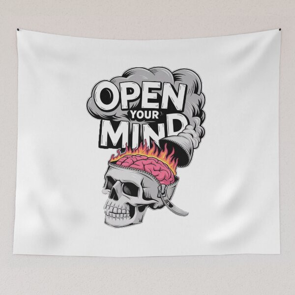 Item preview, Open Your Mind: Skulled Thoughts designed and sold by benjyjump.