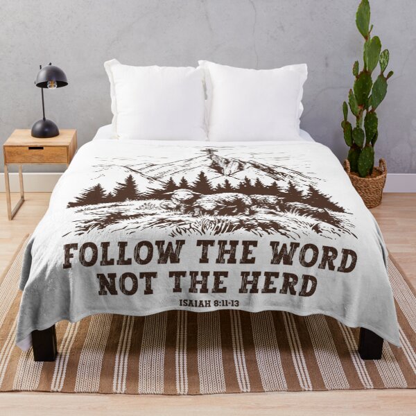 Item preview, Sheep Follow The Word Not The Herd  designed and sold by Greenbacks.