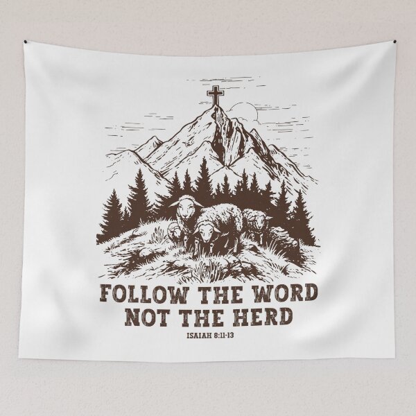 Item preview, Sheep Follow The Word Not The Herd  designed and sold by Greenbacks.