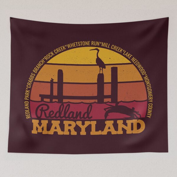 Item preview, Redland Maryland Sunset Retro Local Pride Logo designed and sold by CRHPOD20.