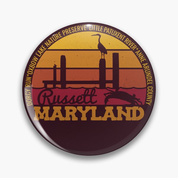 Item preview, Russett Maryland Sunset Retro Local Pride Logo designed and sold by CRHPOD20.