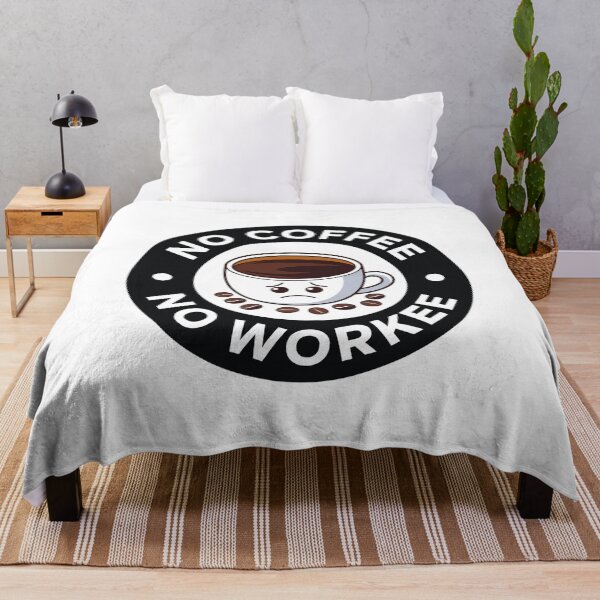 Item preview, Funny Caffeine Lover, No Coffee No Workee Sticker, Cute Coffee Lover designed and sold by SlocifieShop.