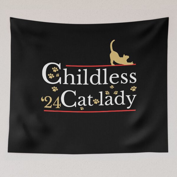 Item preview, 2024 Childless Cat Lady designed and sold by Greenbacks.
