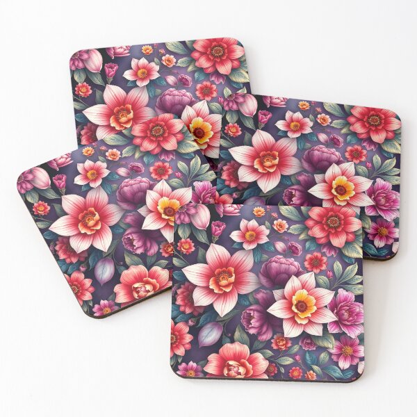 Artikelvorschau, Blumenmuster Nr. 42 entworfen und verkauft von Kaleidoscope Print.
