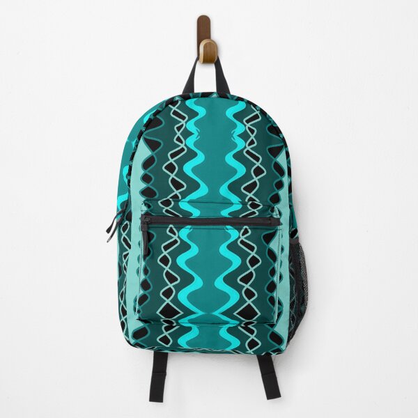 Item preview, Aqua blue vertical waves designed and sold by Stefrait-7.
