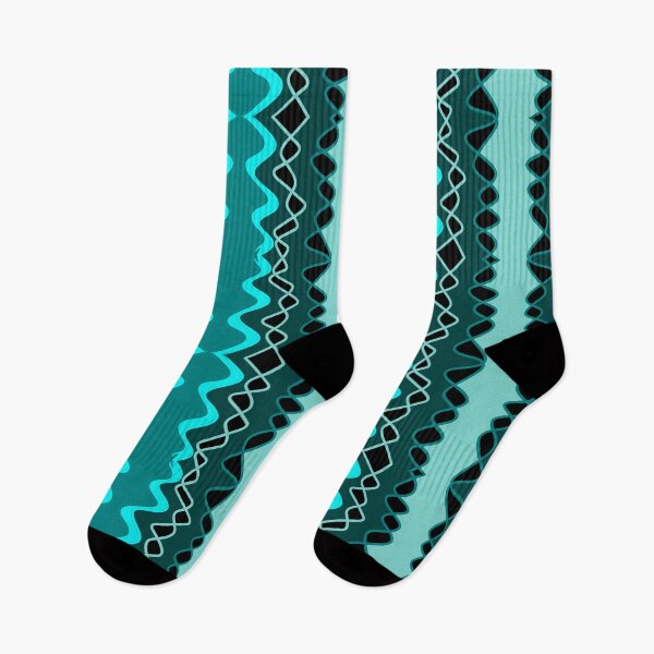 Item preview, Aqua blue vertical waves designed and sold by Stefrait-7.