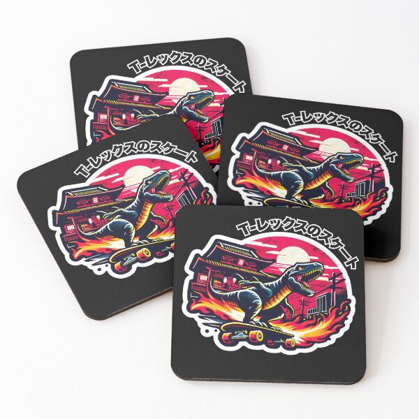 Item preview, T-Rex's Skate, T-レックスのスケート designed and sold by CuteAndCozyTees.