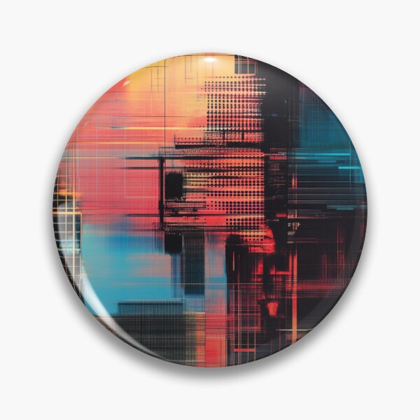 Item preview, Futuristic grids and digital glitches designed and sold by mind-coloring.