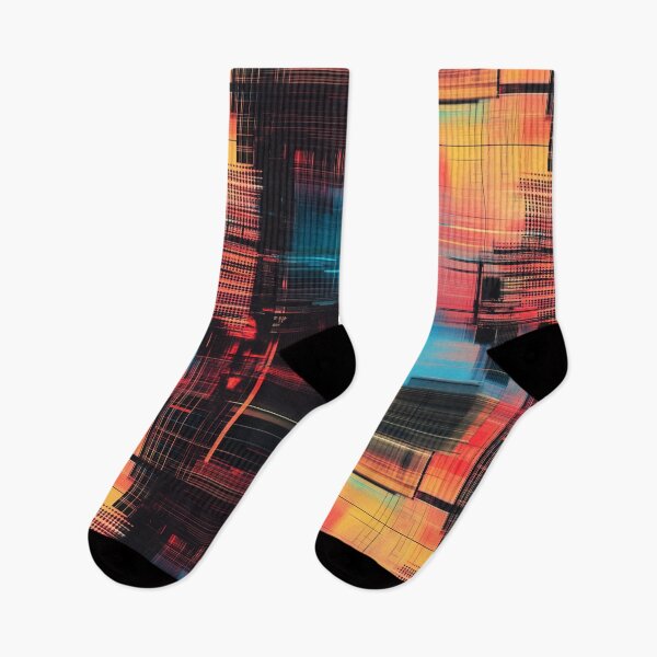 Item preview, Futuristic grids and digital glitches designed and sold by mind-coloring.