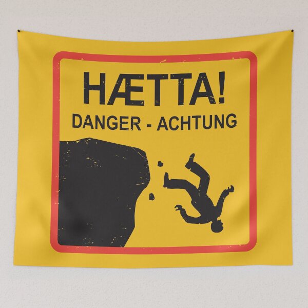 Item preview, Tourist Iceland Caution Sign, Iceland designed and sold by studio838.