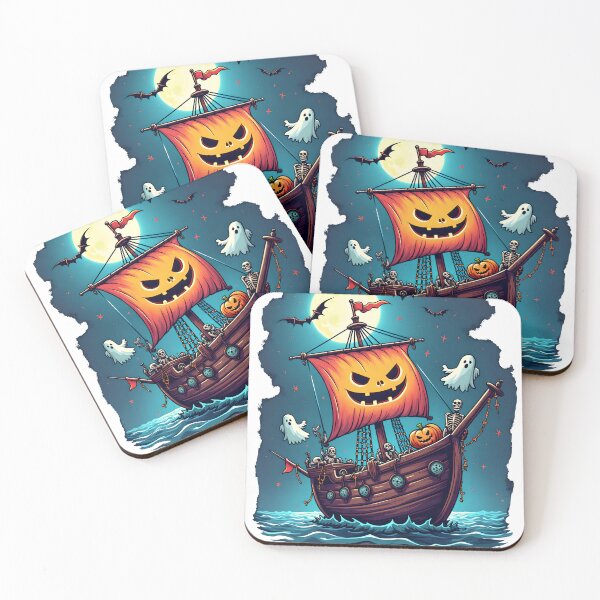 Item preview, Horror ship in halloween night designed and sold by kjp-design.