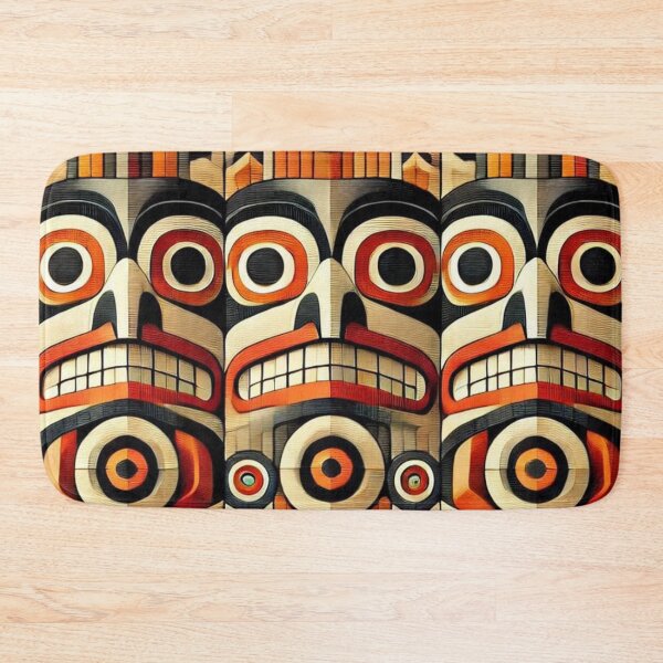 Item preview, Tribal North American Totem Pole Design 1 designed and sold by TribalioDesigns.