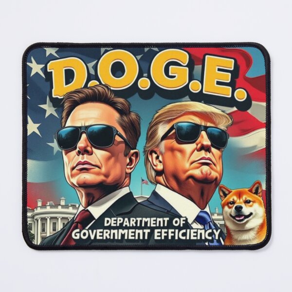 Item preview, Elon Musk Donal Trump government (D.O.G.E) designed and sold by WallStreetShark.