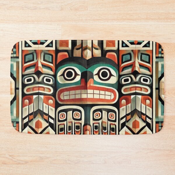 Item preview, Tribal North American Totem Pole Design 2 designed and sold by TribalioDesigns.