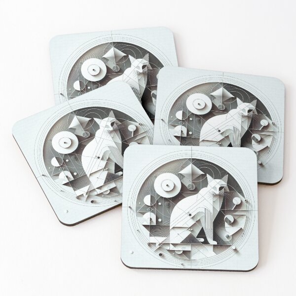 Item preview,   Cat and 3D composition designed and sold by SEOYOUNG ART SHOP.