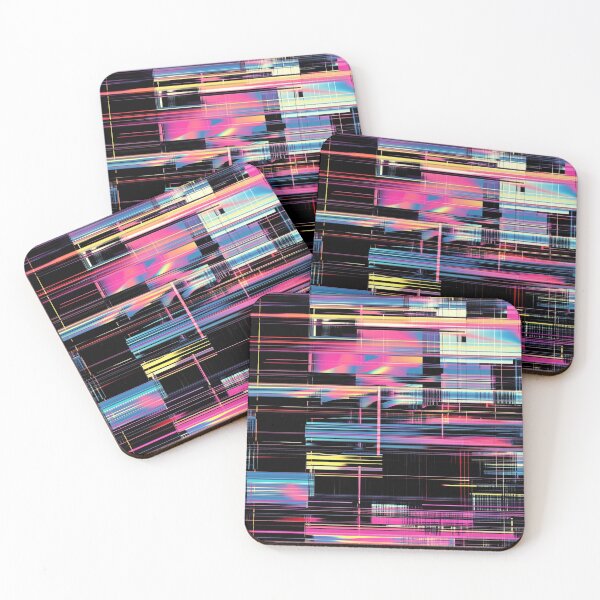 Item preview, Futuristic grids and digital glitches designed and sold by mind-coloring.