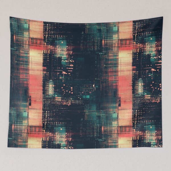 Item preview, Futuristic grids and digital glitches designed and sold by mind-coloring.
