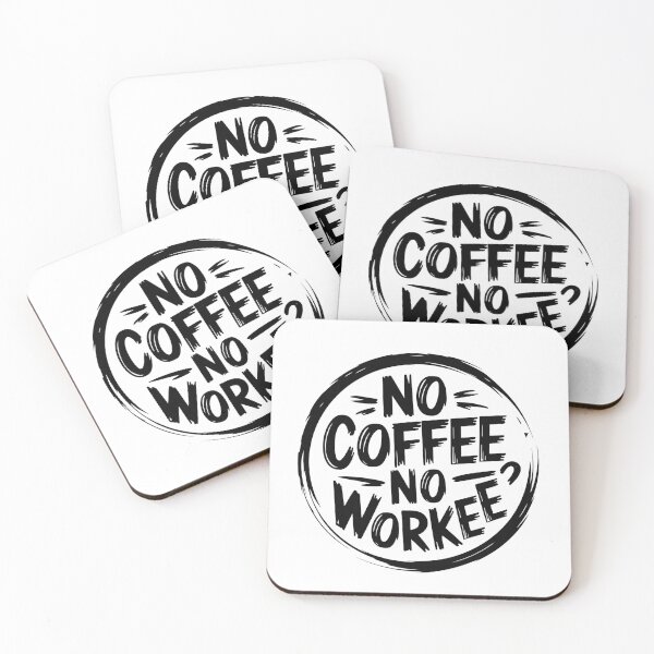Item preview, Funny Caffeine Lover, No Coffee No Workee Sticker, Coffee Lover Gift designed and sold by SlocifieShop.