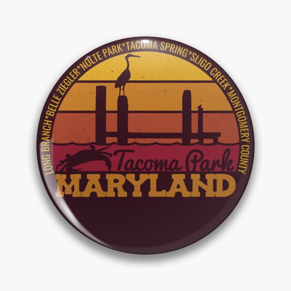 Artikelvorschau, Tacoma Park Maryland Sonnenuntergang Retro Lokalstolz Logo entworfen und verkauft von CRHPOD20.