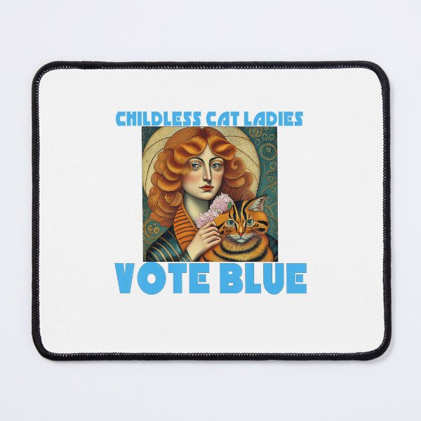 Item preview, CHILDLESS CAT LADIES VOTE BLUE Madam President Kamala designed and sold by Greenbacks.
