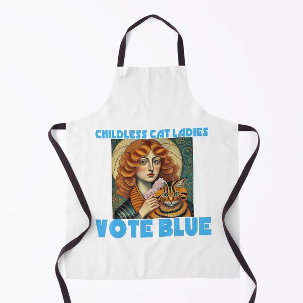 Item preview, CHILDLESS CAT LADIES VOTE BLUE Madam President Kamala designed and sold by Greenbacks.