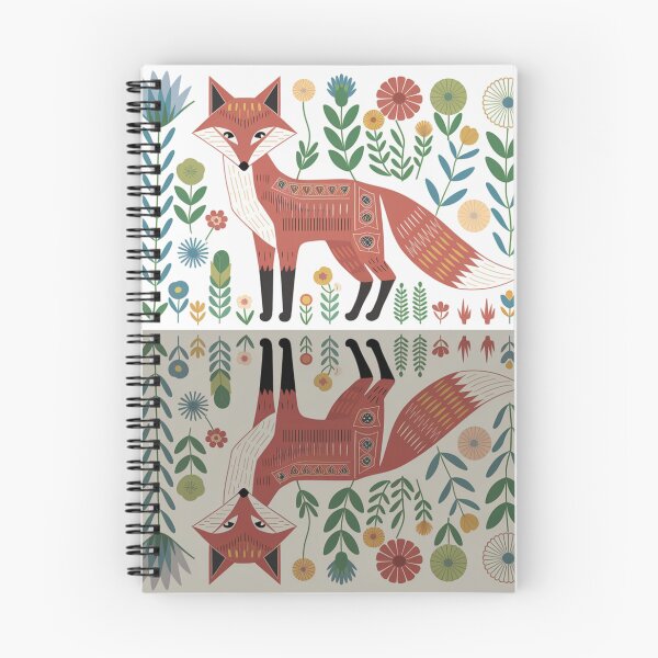 Item preview, Ethnic Botanical Geometric Fox With Water Reflection designed and sold by Angie-Atelier.