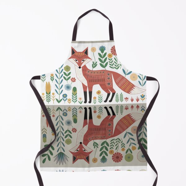 Item preview, Ethnic Botanical Geometric Fox With Water Reflection designed and sold by Angie-Atelier.